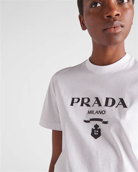 prada white t shirt price|prada white t shirt men.